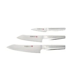 Global Ni 3 Piece Knife Set Including GN-009, GNM-07 & GNFS-01