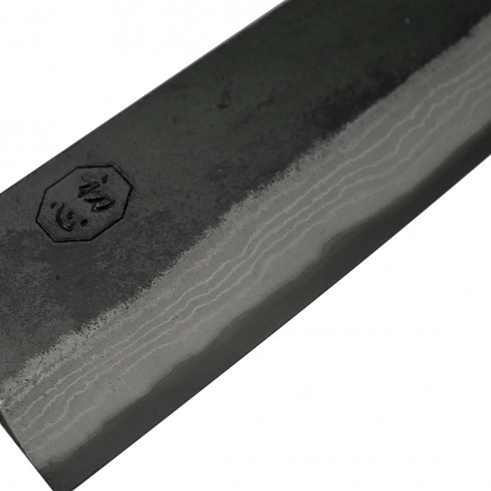 Hatsukokoro Hatsukokoro Kumokage Blue2 Kurouchi Damascus 18cm Bunka 4 Hatsukokoro Hatsukokoro Kumokage Blue2 Kurouchi Damascus 18cm Bunka - Image 2