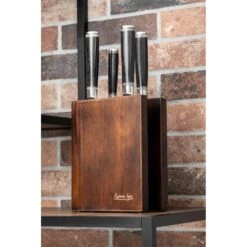 Katana Saya Pakkawood Katana Saya Pakkawood 6 Piece Knife Block Set -Global Shop katana saya pakkawood 6 piece knife block set p1417 11676 image