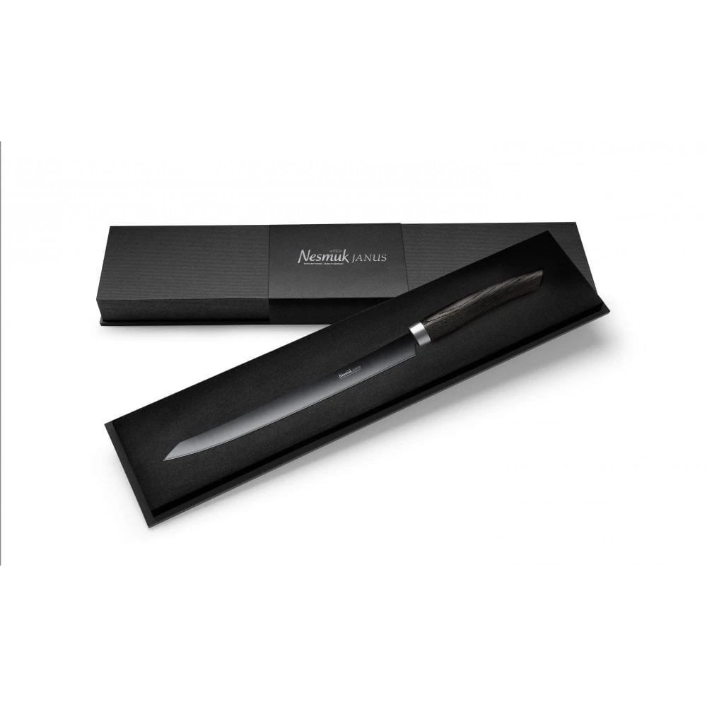 Nesmuk Janus Nesmuk Janus 26cm Slicer With Bog Oak Handle 4 Nesmuk Janus Nesmuk Janus 26cm Slicer With Bog Oak Handle - Image 2