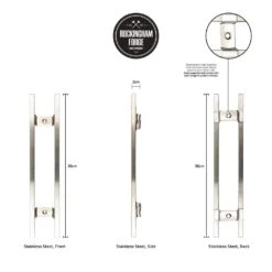 Rockingham Forge 12" Magnetic Stainless Steel Knife Rack With 6 Utensil Hooks And Wall Fixings -Global Shop rockingham forge 12 magnetic stainless steel knife rack with 6 utensil hooks and wall fixings p998 4467 image