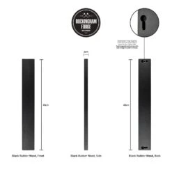 Rockingham Forge 30cm Magnetic Rubber Wood Knife Rack With Wall Fixings, Cherry Black -Global Shop rockingham forge 30cm magnetic rubber wood knife rack with wall fixings cherry black p994 4456 image