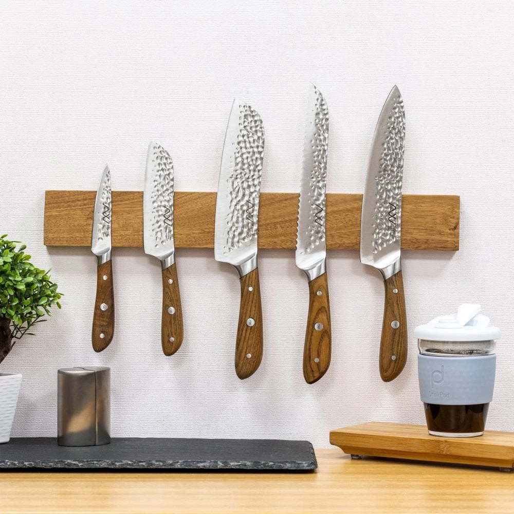 Rockingham Forge 45cm Magnetic Acacia Wood Knife Rack With Wall Fixings 4 Rockingham Forge 45cm Magnetic Acacia Wood Knife Rack With Wall Fixings - Image 2