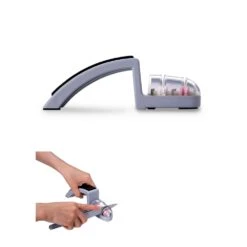 MinoSharp SH-220/GB MinoSharp Shinkansen Sharpener, Grey & Black -Global Shop sh 220 gb minosharp shinkansen sharpener grey black p126 6936 image