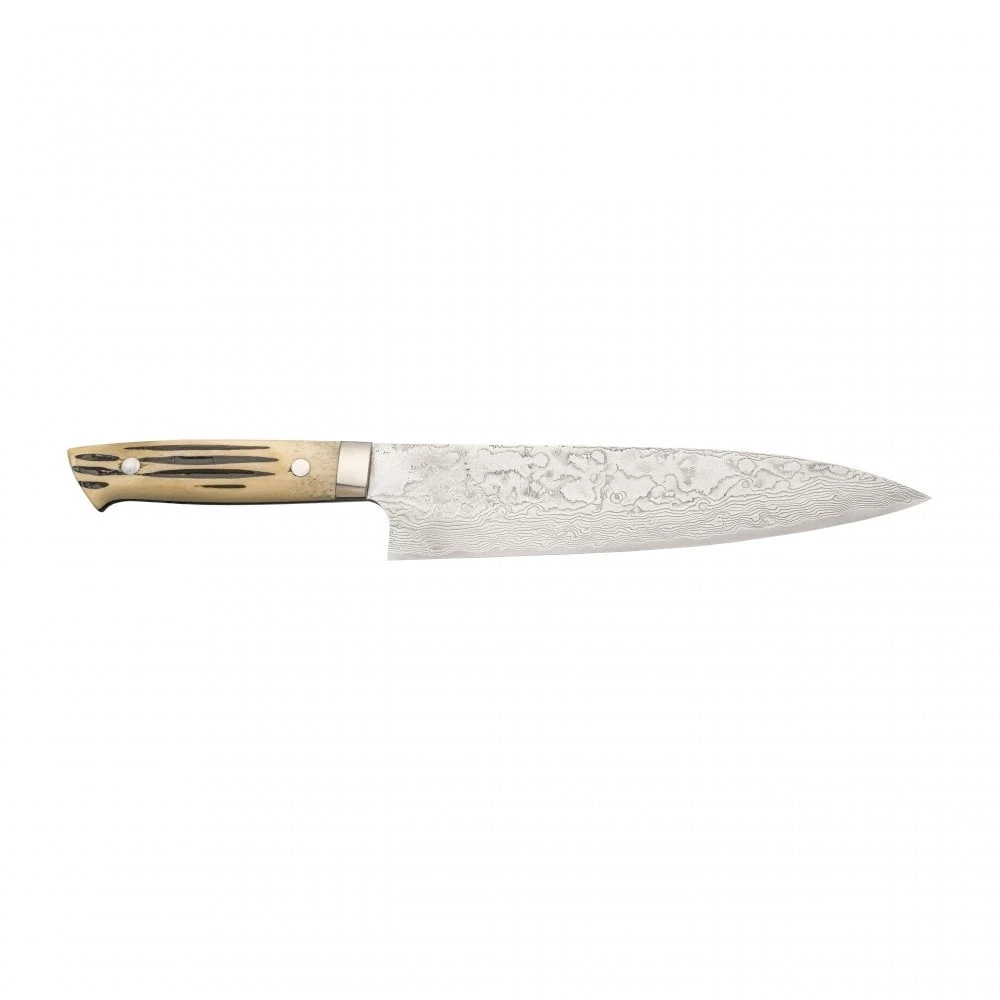 Front Page -Global Shop takeshi saji r2 damascus diamond finish gyuto210 with deer horn handle ethically sourced p1844 10101 image 1
