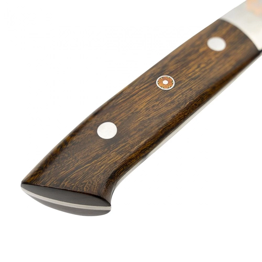 Takeshi Saji Takeshi Saji Rainbow Damascus 18cm Santoku Knife With Ironwood Handle 5 Takeshi Saji Takeshi Saji Rainbow Damascus 18cm Santoku Knife With Ironwood Handle - Image 3