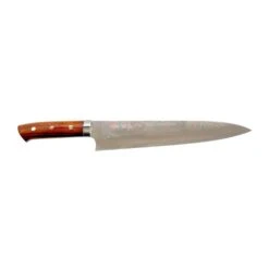 Takeshi Saji Takeshi Saji Rainbow Damascus 24cm Gyuto With Ironwood Handle