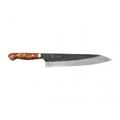Yoshimi Kato Yoshimi Kato AS Kurouchi Damascus Gyuto240 With Maple Wood Handle